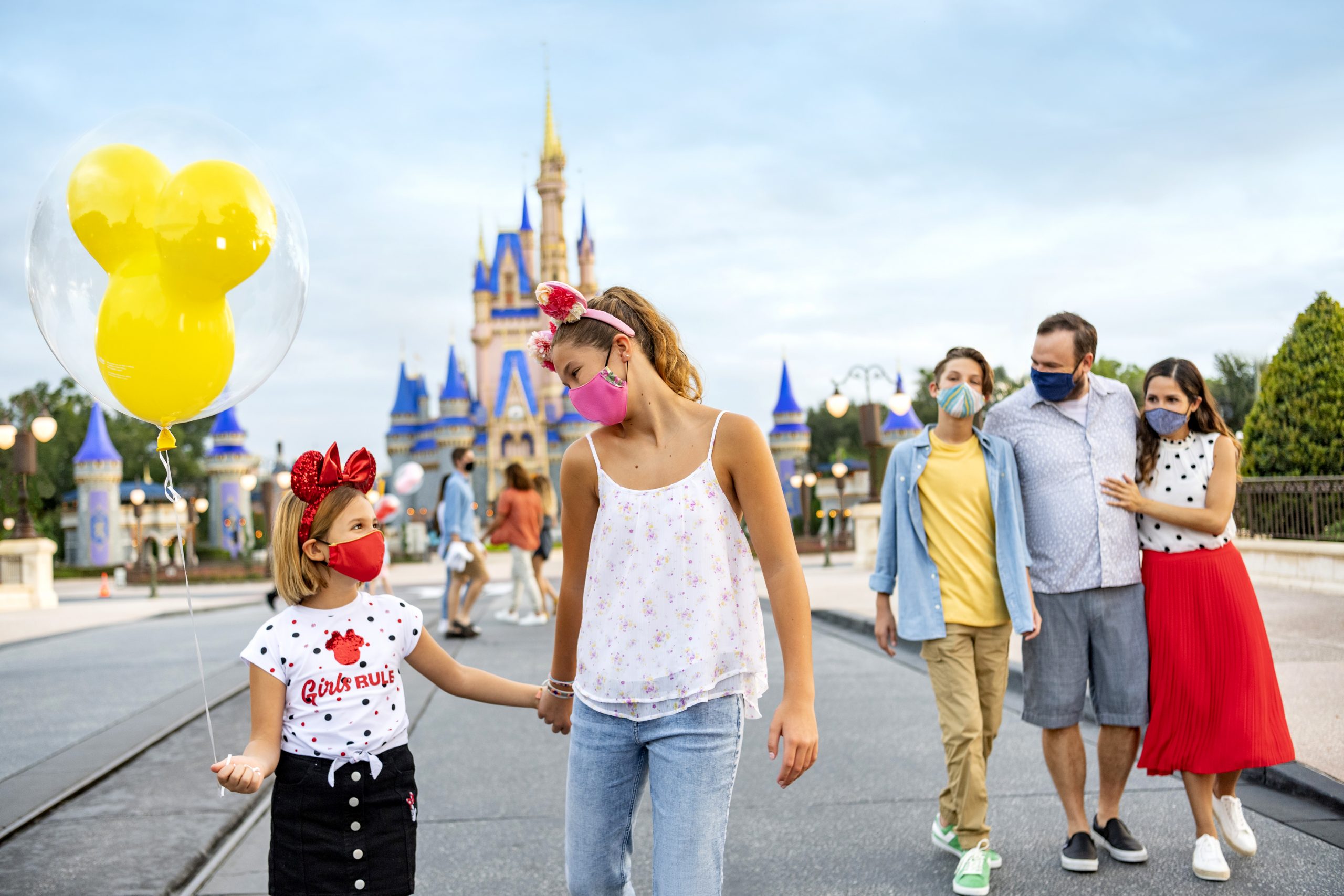 Disney Family with Masks