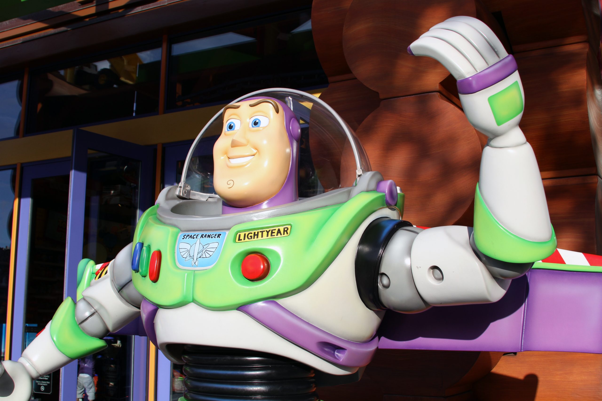 A close up picture of Buzz Lightyear