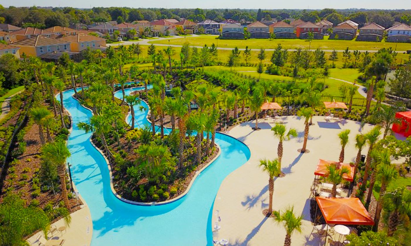 Winding pool at Solterra Resort