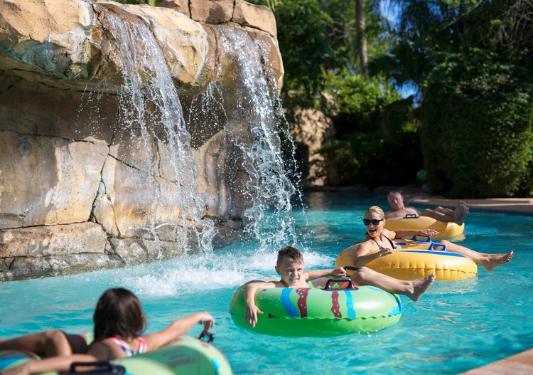 orlando family resorts lazy river