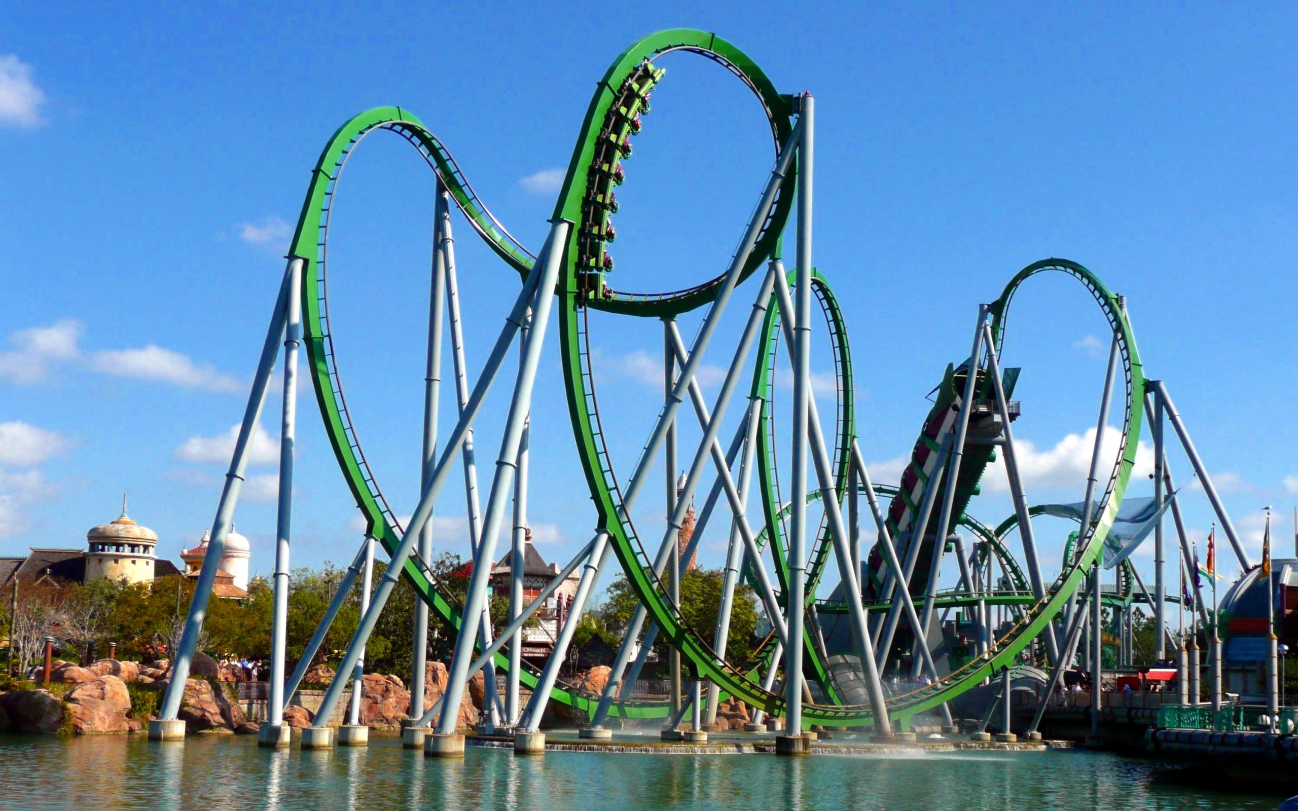 Hulk roller coaster at Universal's Islands of Adventure 